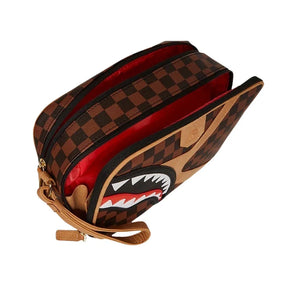 SPRAYGROUND Pochette HENNYVILLE In Pelle Beige/Marrone