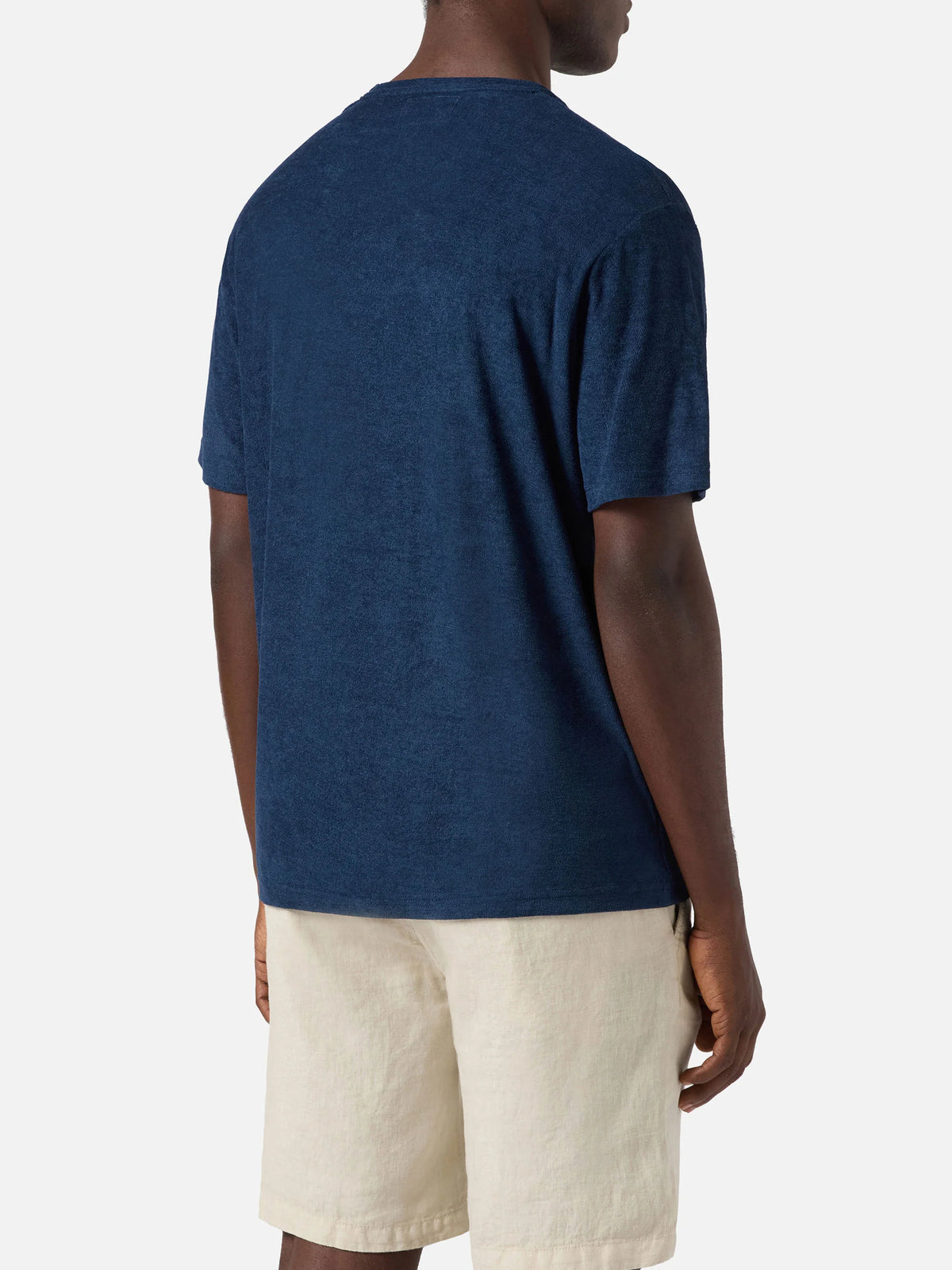 SAINT BARTH T-Shirt Gary Terry Ultra Light In Spugna Blu