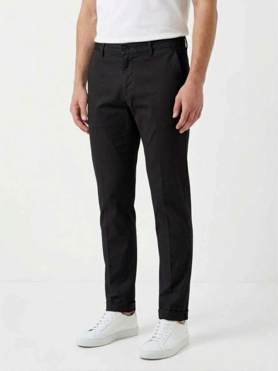 PIZETAONE Pantalone T.A. Skinny Nero