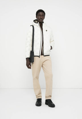 BLAUER Giubbotto Uomo Piumino Invernale Termosaldato Bianco