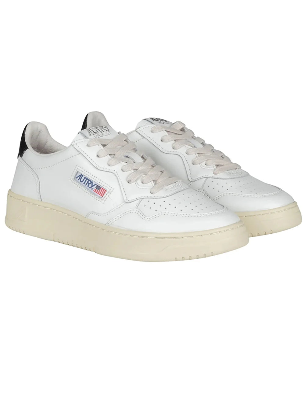 AUTRY Medialist In Pelle Talloncino Nero