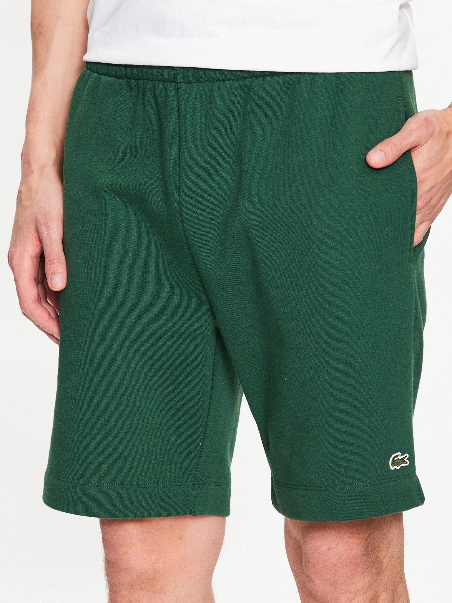 LACOSTE Pantaloncino In Cotone Basic Verde