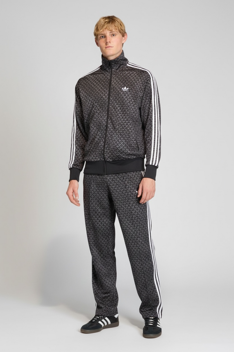 Adidas Tuta Completa Monogram con Zip Uomo Nera