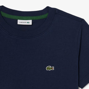 LACOSTE T-Shirt Bambino/Bambina Basic In Cotone Blu