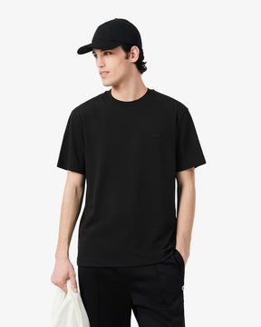 LACOSTE T-Shirt in Piquè di Cotone Pima Nera