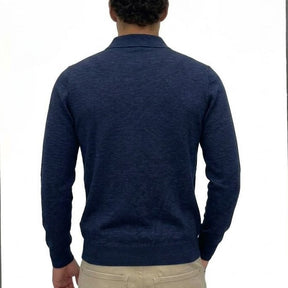 HAMAKI-HO Polo Manica Lunga In Maglia Blu