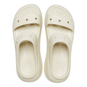 CROCS Ciabatta In Gomma Doppia Fascia Classic Crush Sandal Beige
