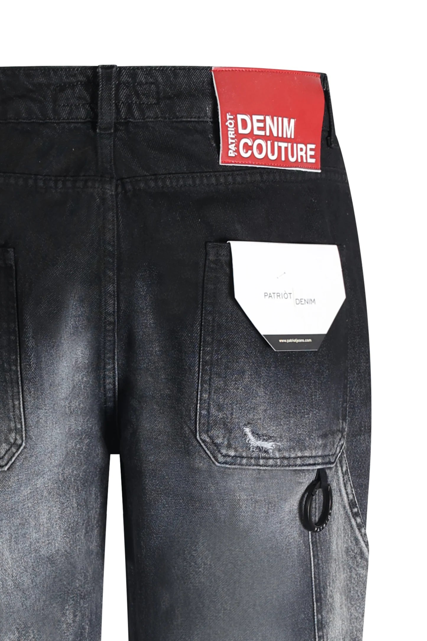PATRIÒT Jeans Baggy Loose Fit Carpenter Nero Sfumato