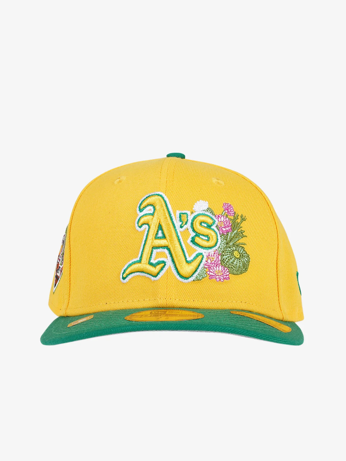 New Era NEW ERA Cappello Con Visiera Pre-Curved 59Fifty Oakland Athletics Giallo/Verde Con Dettagli Ricamati - foto 2 - Tomma