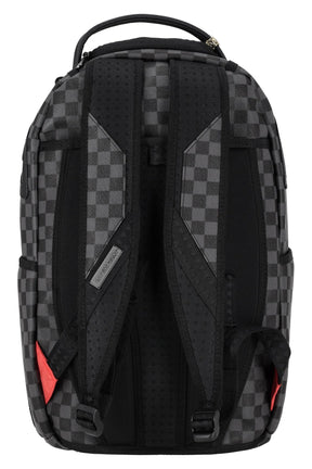 SPRAYGROUND Zaino In Pelle Henny Black Checkered Sharkmouth Nero