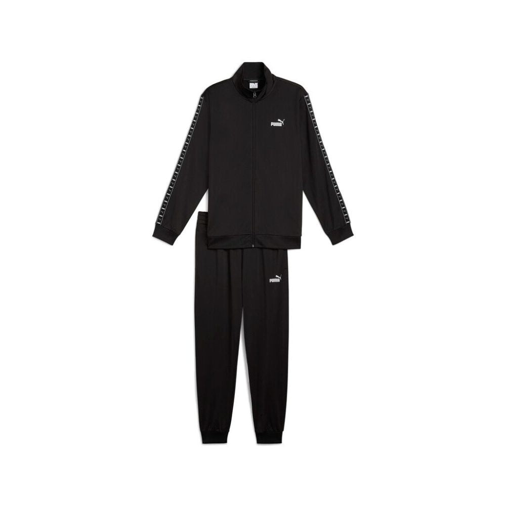 PUMA Tuta Completa Con Zip Acetata Con Logo Sulle Maniche Nero