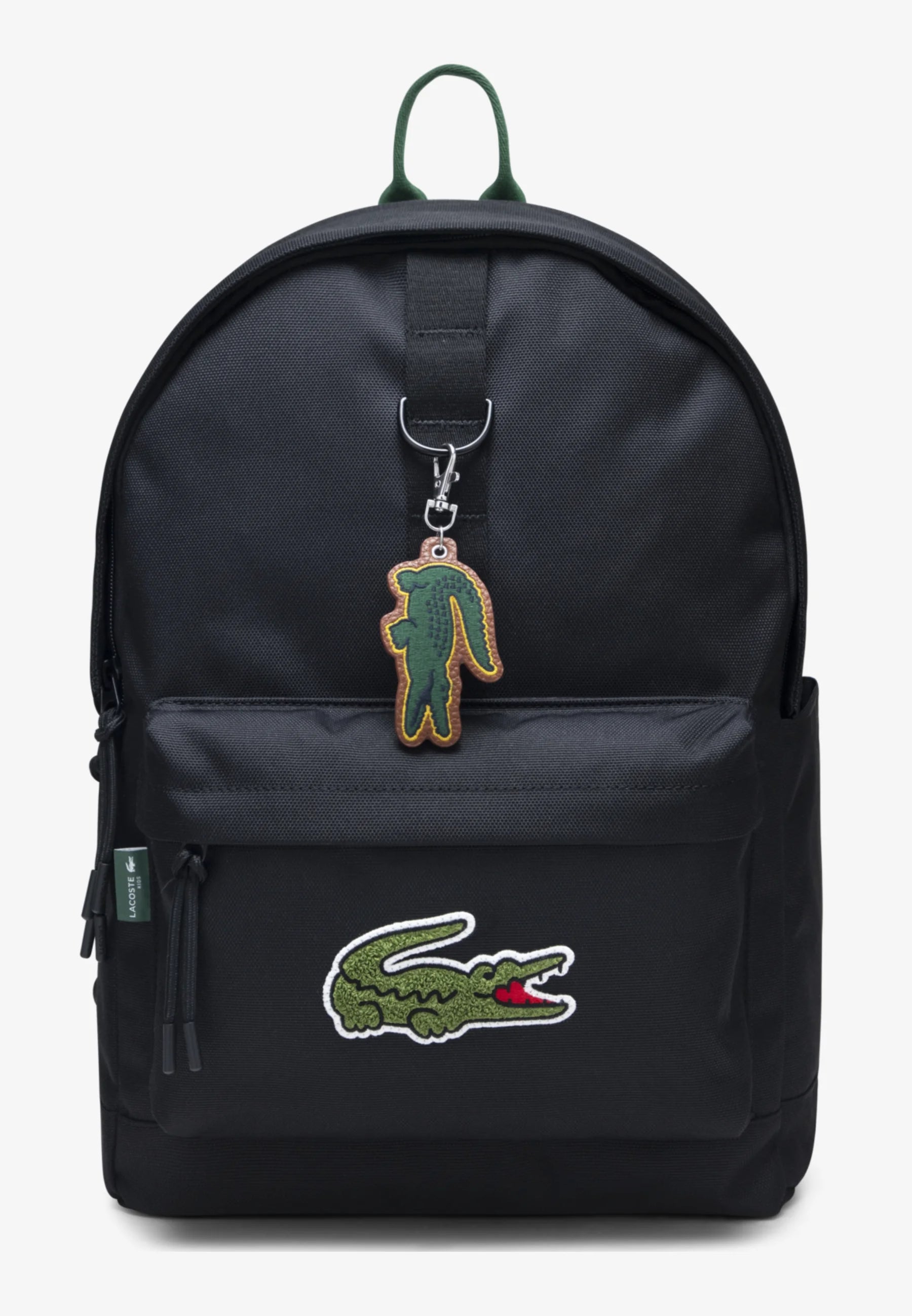 LACOSTE Zaino in Tessuto Con Logo Ricamato Nero