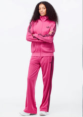 Adidas Originals Tuta Completa Donna Fucsia Strisce Nere
