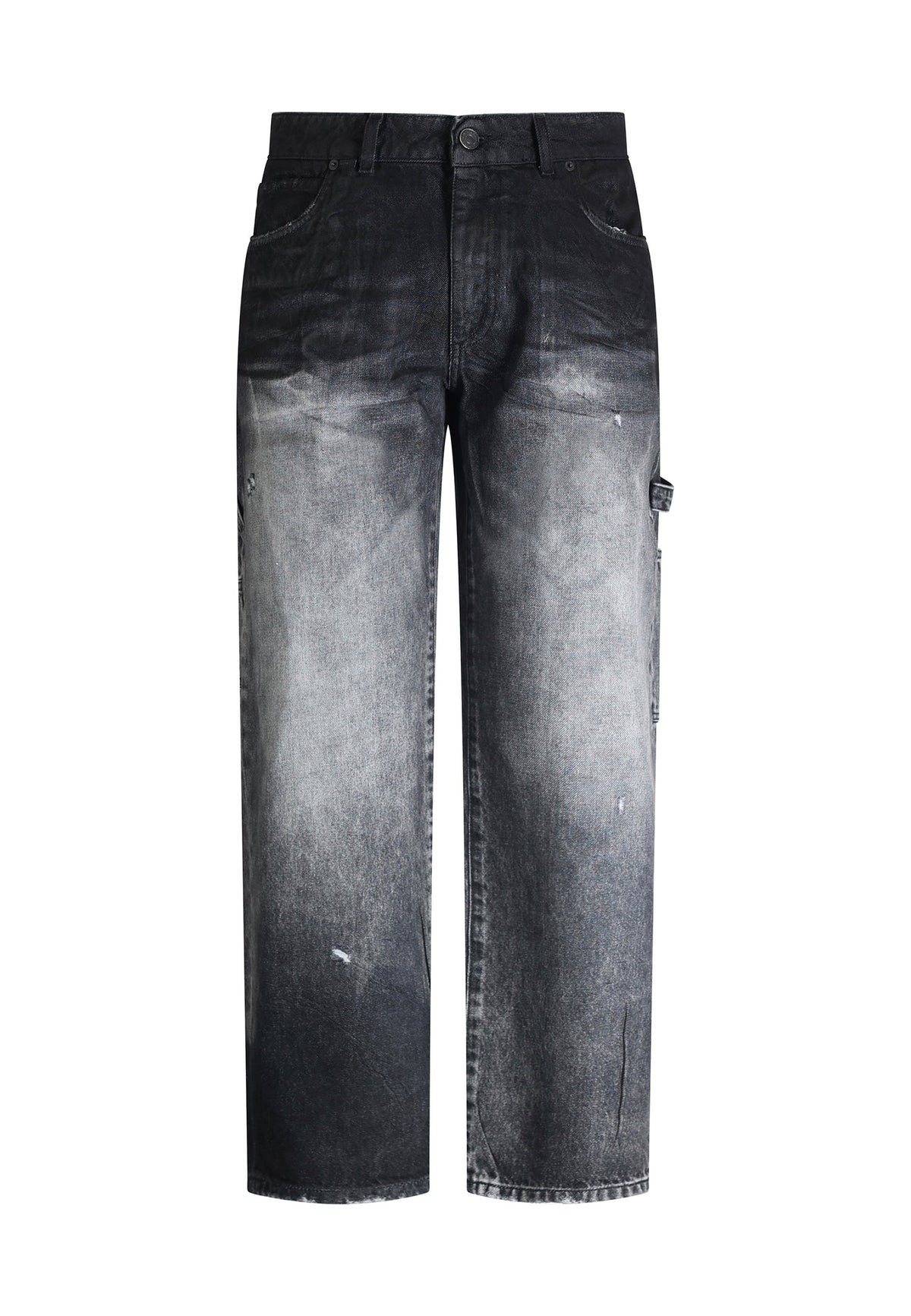 PATRIÒT Jeans Baggy Loose Fit Carpenter Nero Sfumato