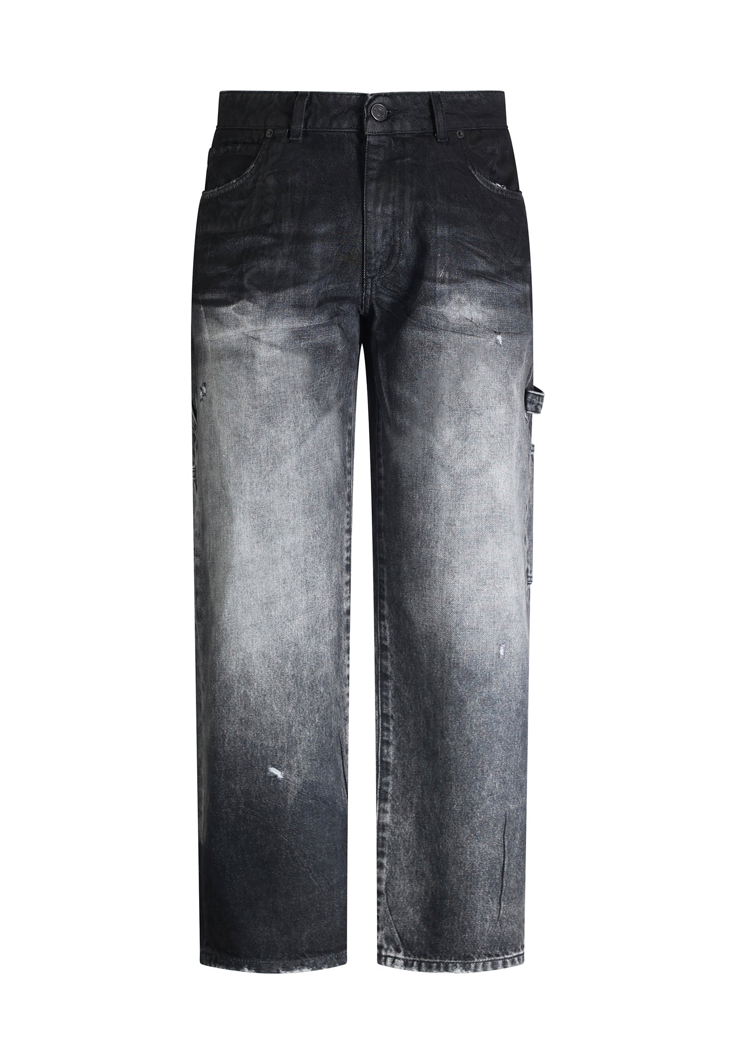 PATRIÒT Jeans Baggy Loose Fit Carpenter Nero Sfumato