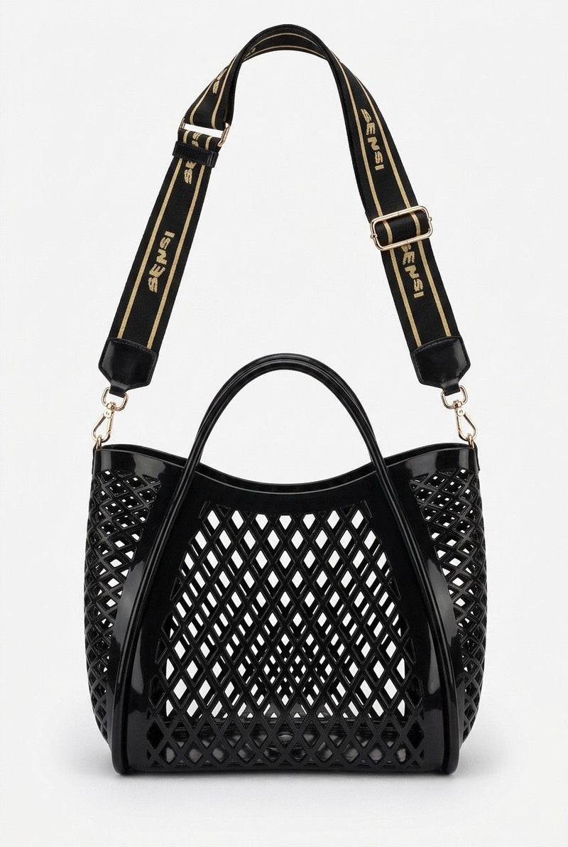 SENSI SANTORINI BAG Borsa con Tracolla Rimovibile Nera