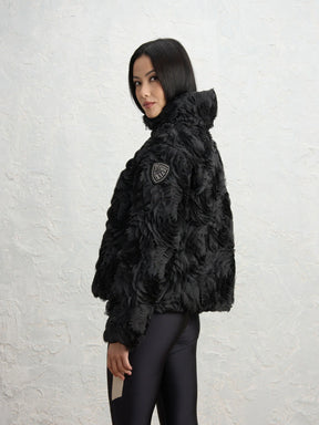 Blauer Giubbotto Piumino Glam Rosee Donna Nero