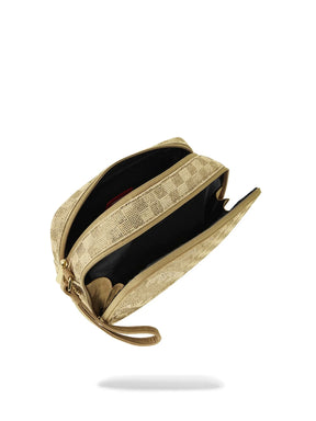 SPRAYGROUND Pochette TONE GOLD TRINITY TOILETRY BRICK Oro