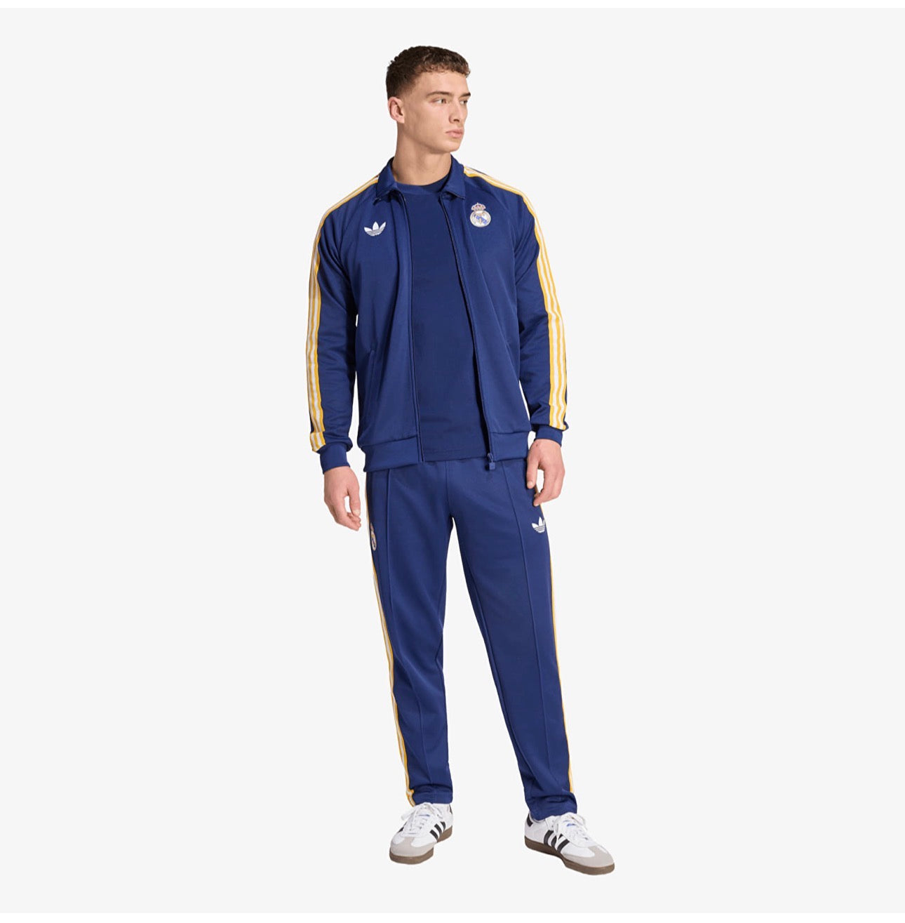 ADIDAS ORIGINALS Tuta Real Madrid Acetata Blu e Gialla