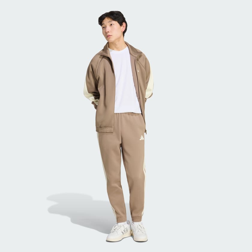 ADIDAS Tuta Completa Acetata Performance Uomo Beige