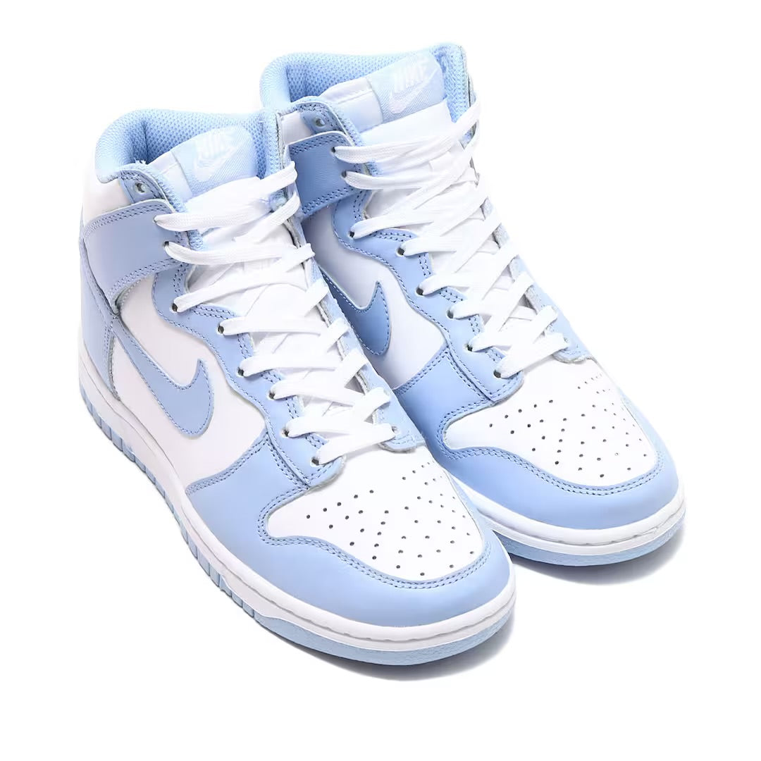 NIKE Dunk High Bianco/Celeste