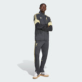 ADIDAS ORIGINALS Tuta LIVERPOOL Acetata Grigio Asfalto/Giallo