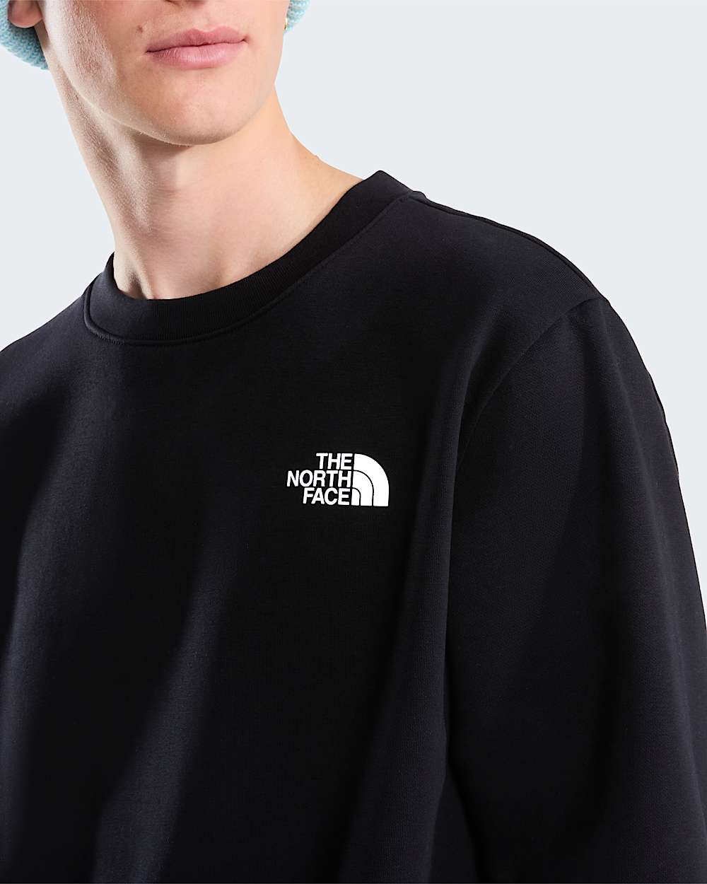 THE NORTH FACE Felpa Girocollo Basic Con Stampa Sul Retro Nera/Bianca 26/27