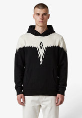 COUNTY OF MILAN Maglione Con Cappuccio Marcelo Burlon Nero/Panna