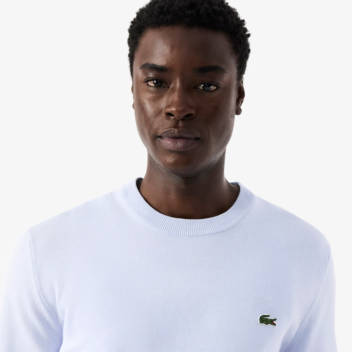 LACOSTE Maglioncino In Cotone Azzurro AH0128 J2G