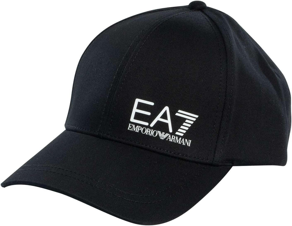 EA7 Cappello Nero Visiera Curva