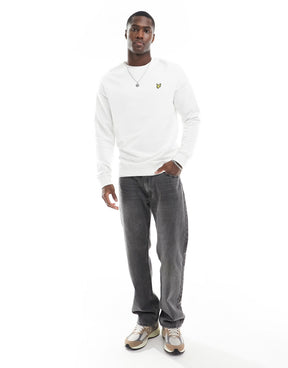 LYLE&SCOTT Felpa Girocollo In Cotone Bianca