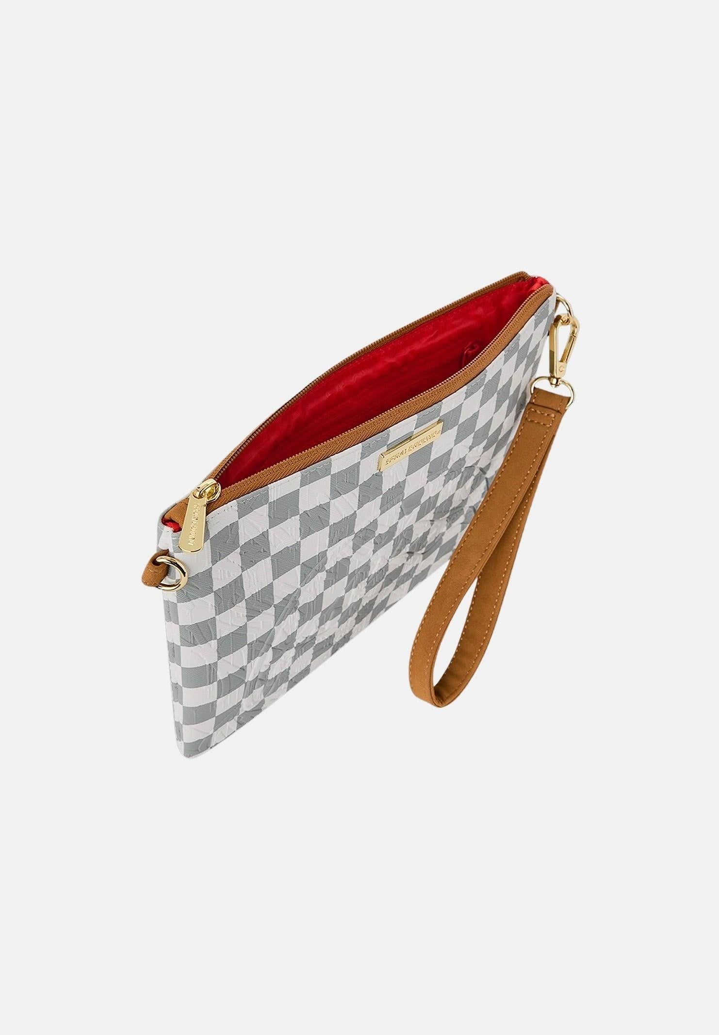 SPRAYGROUND Pochette/Tracolla 3AM CREAM bianca e grigia