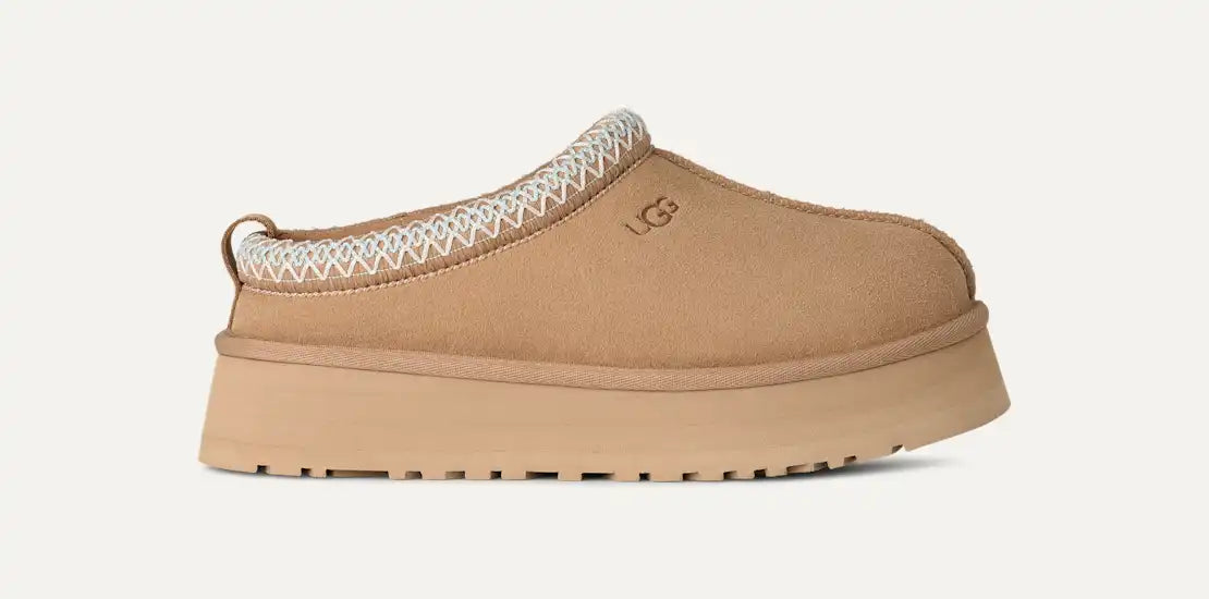 UGG TAZZ II Beige Dettagli Bianchi e Azzurri