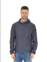 COLMAR Antivento Sfoderato Con Cappuccio Double Face Blu Camouflage/Azzurro