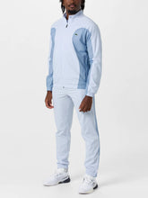 LACOSTE Tuta In Microfibra Impermeabile Con Zip E Dettagli a Contrasto Azzurra