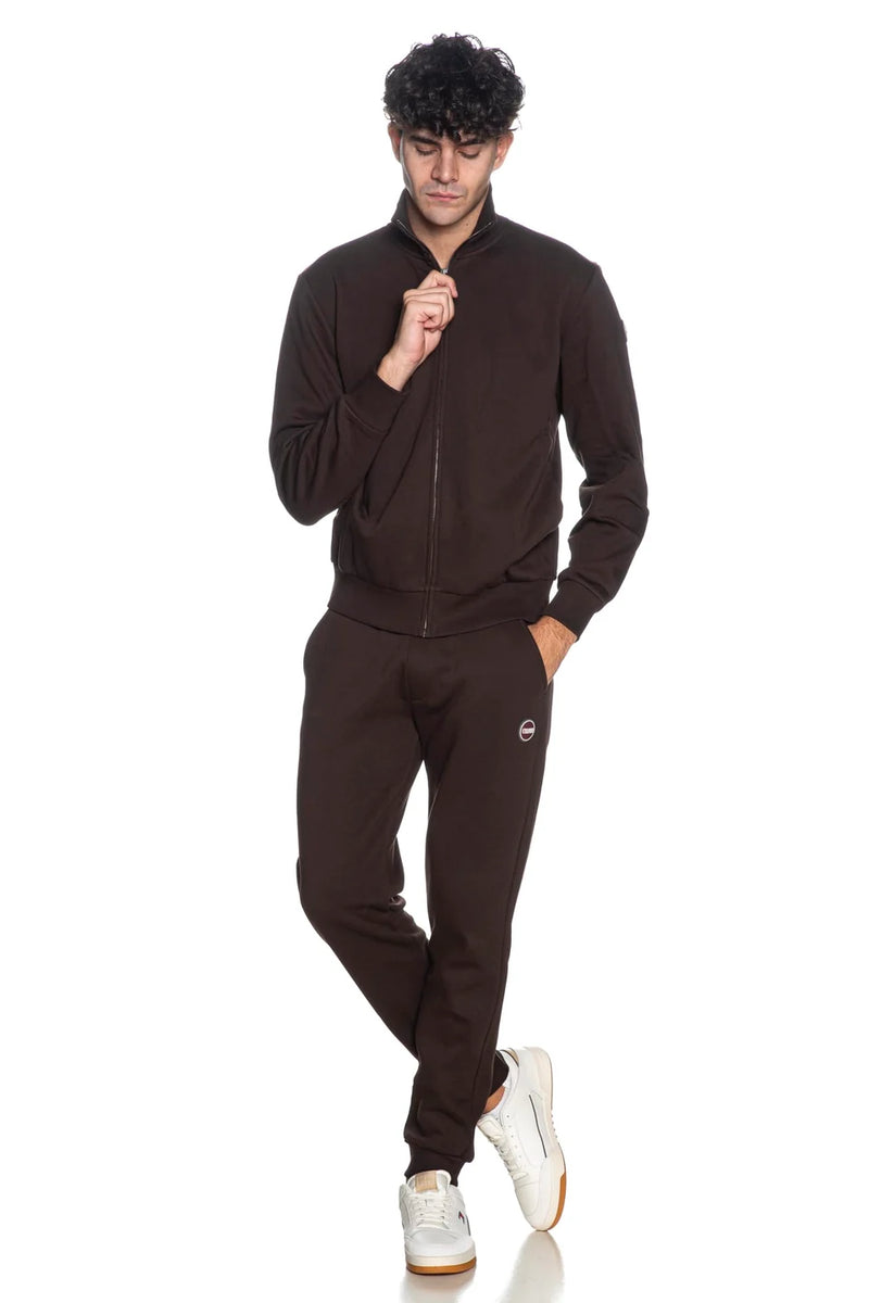 COLMAR Felpa Con Zip Marrone