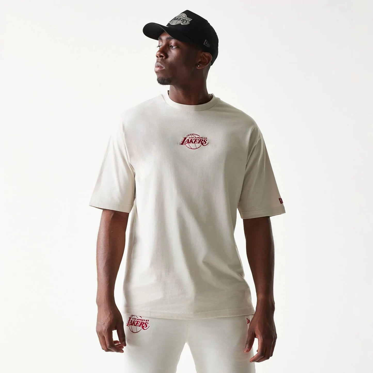 NEW ERA Completino Lakers Con Logo Ricamato Beige/Rosso