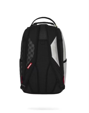 SPRAYGROUND Zaino Silver Side Drip Check Nero/Silver