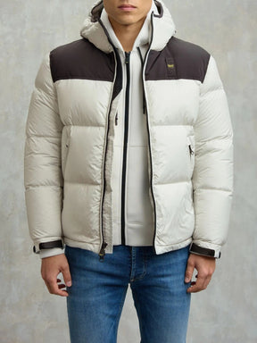 BLAUER Giubbotto Uomo Bomber Invernale Bianco