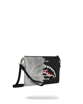 SPRAYGROUND Pochette/Tracolla SILVER SIDE DRIP Nero/Argento