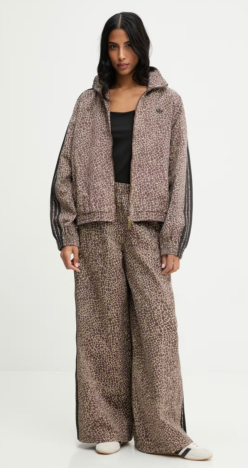 TUTA ADIDAS ORIGINALS ANIMALIER DONNA MARRONE\BEIGE