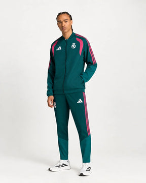 ADIDAS Tuta Completa Microfibra Real Madrid Uomo Verde/Rosa