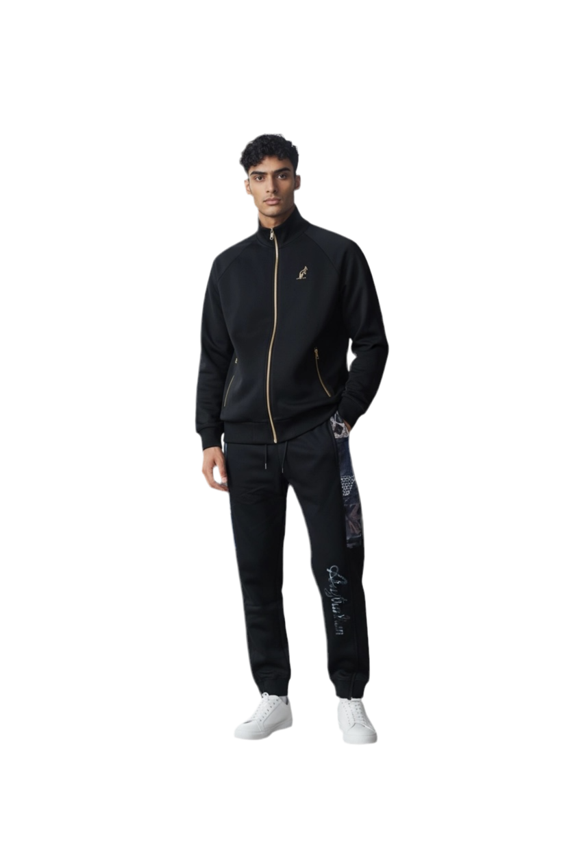 AUSTRALIAN Tuta Con Stampa Multicolor DOUBLE FACE Nera/Blu 25/26