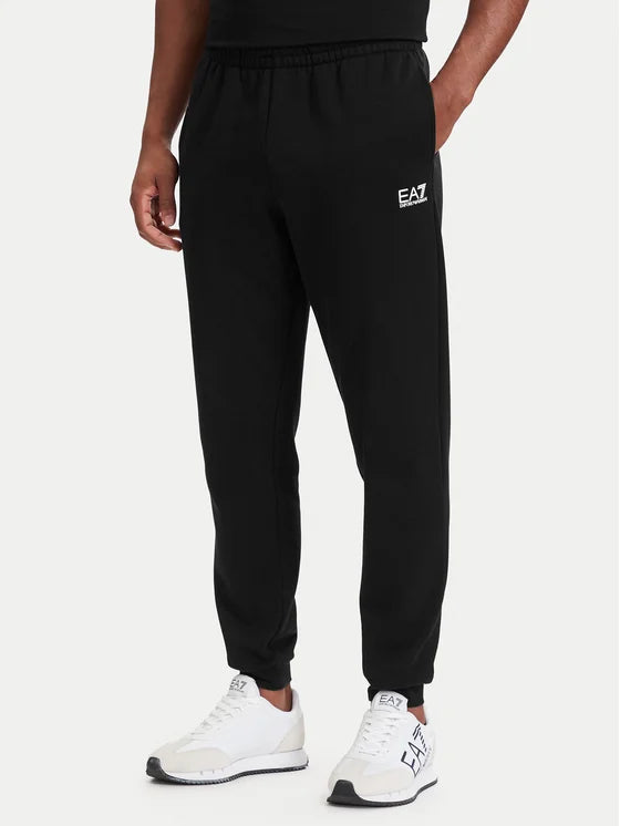 EMPORIO ARMANI Tuta Completa Senza Cappuccio Con Logo Centrale Nero/Bianco