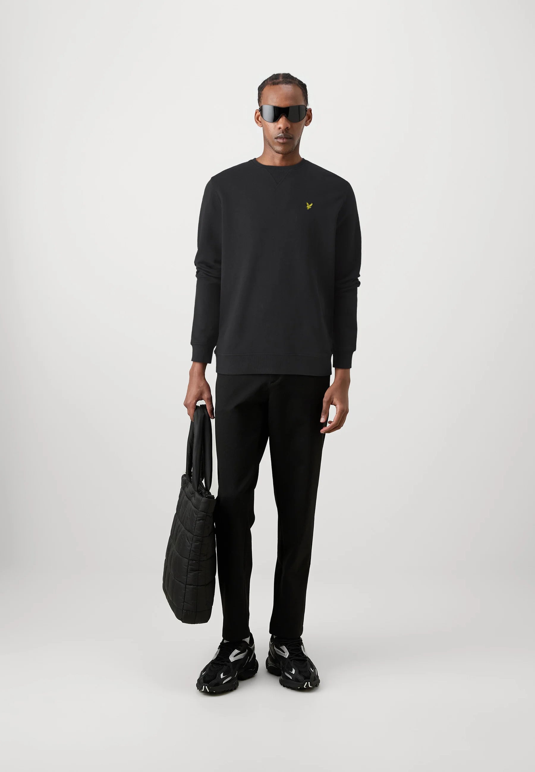 LYLE&SCOTT Felpa Girocollo In Cotone Nera