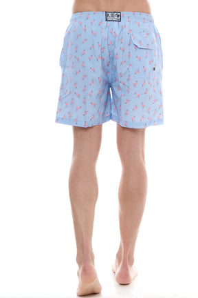 KEYJEY Costume Mare Flamingo Celeste