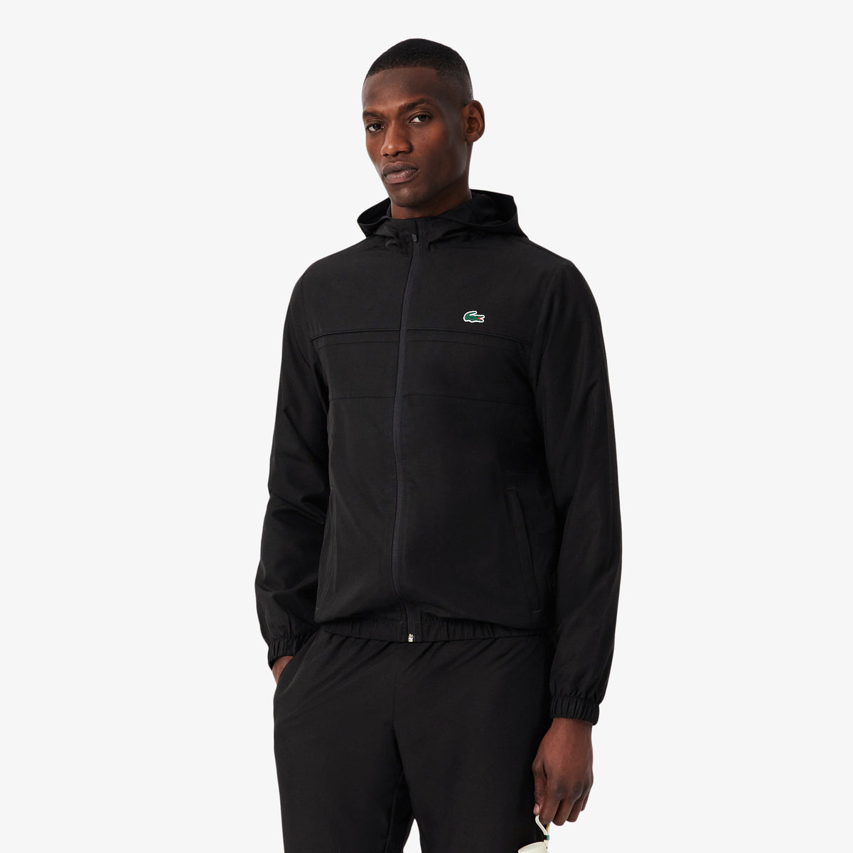 LACOSTE Tuta In Microfibra Basic Nera