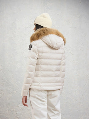 BLAUER Giubbotto Arcadia Invernale Con Pelliccia Donna Bianco