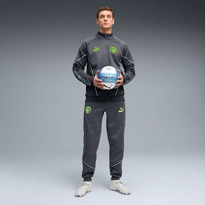 PUMA Tuta Completa Manchester City Acetata Con Zip Grigia