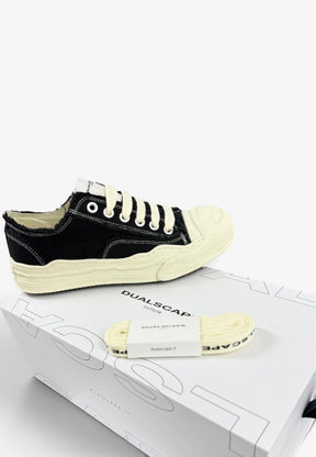 DUALSCAPE Sneakers In Tela Nera/Panna